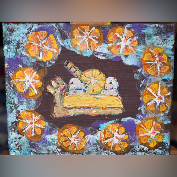 Citrus pie art